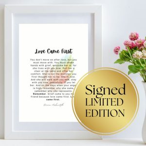 LOVE CAME FIRST SIGNED COPY DONNA ASHWORTH